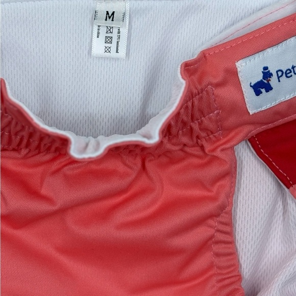 Premium Washable Two Tone Ruffles & Bow Female Dog Diapers 2 Pack Size: Med. New - Picture 14 of 16